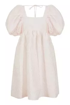 Розово-белое платье Tilde