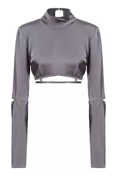 Серый кроп-топ Le haut Mentalo