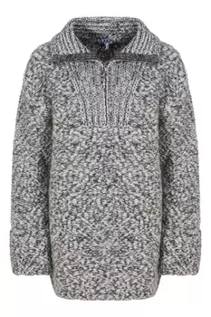 Серый свитер на молнии