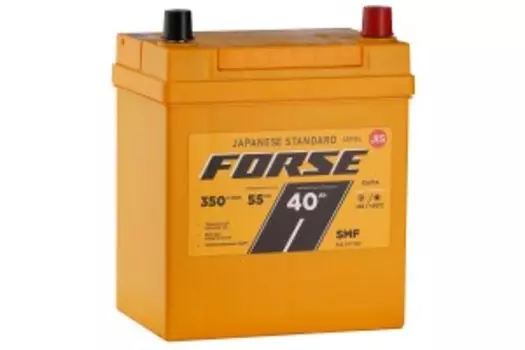 40R350А Обратная полярность 40 Ач (190x127x220)