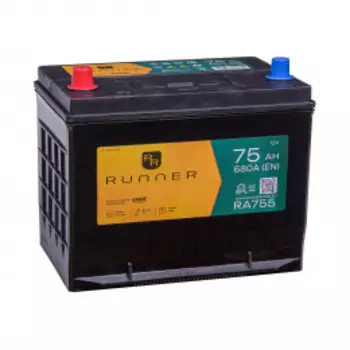 75L RB755680А Прямая полярность 75 Ач (261x173x222)