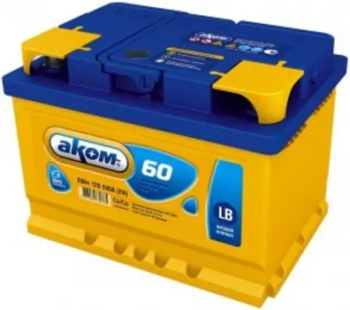 60R (низкий)590А Обратная полярность 60 Ач (242x175x175)