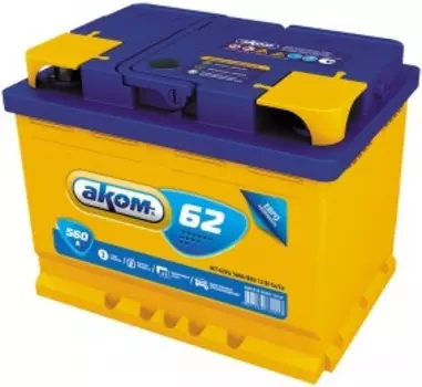 62R560А Обратная полярность 62 Ач (242x175x190)