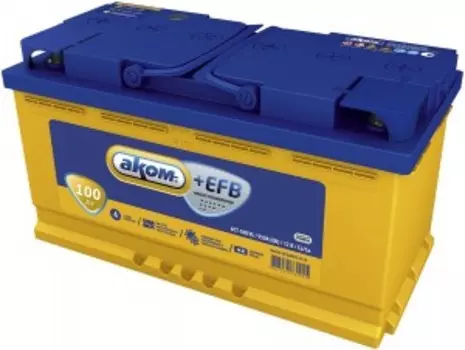 EFB 100L950А Прямая полярность 100 Ач (353x175x190)