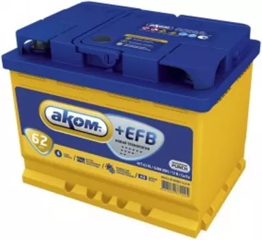 EFB 62L620А Прямая полярность 62 Ач (242x175x190)