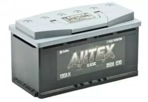 АКТЕХ CLASSIC 100L 900А прямая полярность 100 Ач (353x175x190)