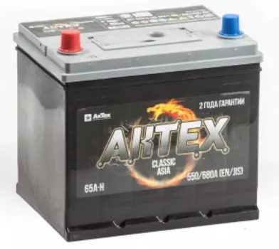 АКТЕХ CLASSIC ASIA 70R (80D26L) 580А обратная полярность 70 Ач (266x173x225)