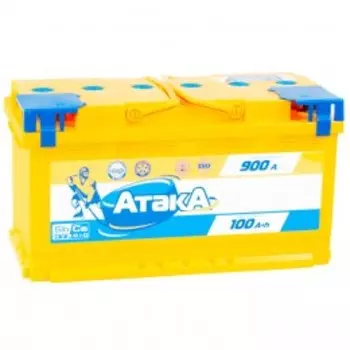 Атака 100L 900А прямая полярность 100 Ач (353x175x190)