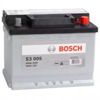 BOSCH S3 005 (56R) 480А Обратная полярность 56 Ач (242x175x190)