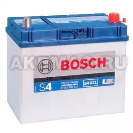BOSCH S4 021 (45R) 330А Обратная полярность 45 Ач (238x129x227)