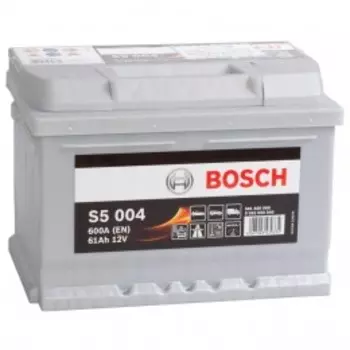 BOSCH S5 004 (61R) 600А Обратная полярность 61 Ач (242x175x175)