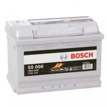 BOSCH S5 008 (77R) 780А Обратная полярность 77 Ач (279x175x190)
