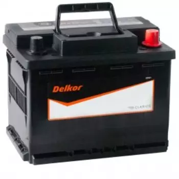 DELKOR 62R (56219) 580А Обратная полярность 62 Ач (241x174x188)