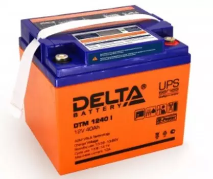 Delta DTM 1240 I универсальная полярность 40 Ач (196x166x173)