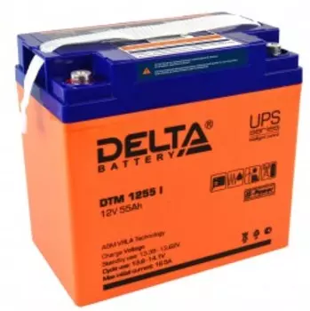 Delta DTM 1255 I универсальная полярность 55 Ач (239x132x205)