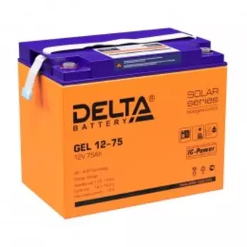 Delta GEL 12-75 Универсальная полярность 75 Ач (260x168x220)