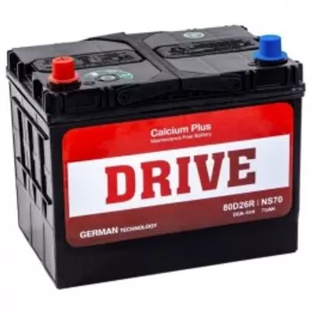 Drive 80D26L (70R) 580А обратная полярность 70 Ач (260x175x220)