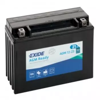 EXIDE AGM 12-23 350А Обратная полярность 21 Ач (205x86x162)