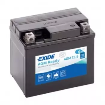 EXIDE AGM 12-5 70А Обратная полярность 4 Ач (113x70x105)