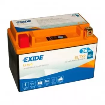 EXIDE ELTX9 36 Wh180А Прямая полярность 3 Ач (150x87x105)