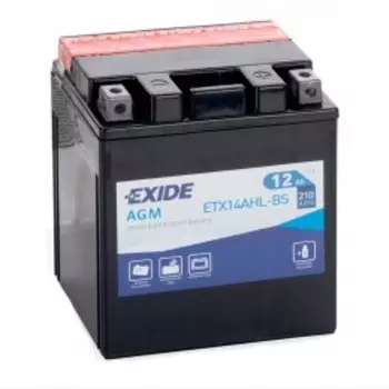 EXIDE ETX14AHL-BS 210А Обратная полярность 12 Ач (134x89x164)