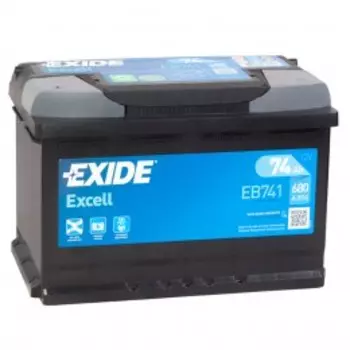 Excell 74L EB741 680А Прямая полярность 74 Ач (276x175x190)