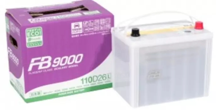 FB9000 110D26L 760А Обратная полярность 80 Ач (261x173x225)