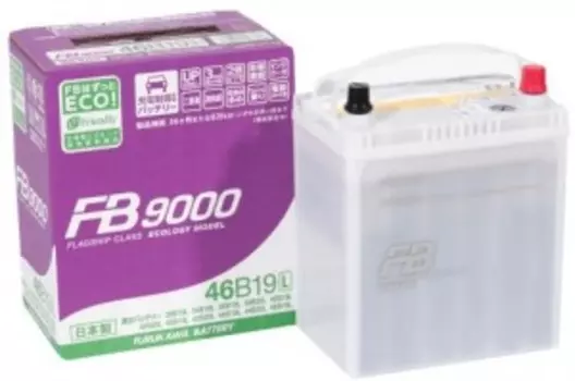 FB9000 46B19L 380А Обратная полярность 43 Ач (189x129x225)