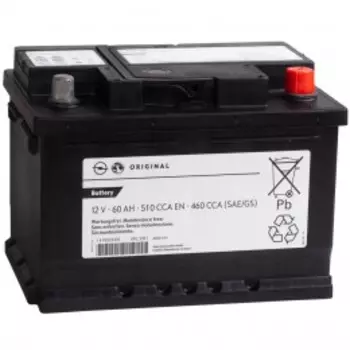 GM 60R 510А обратная полярность 60 Ач (242x175x175)