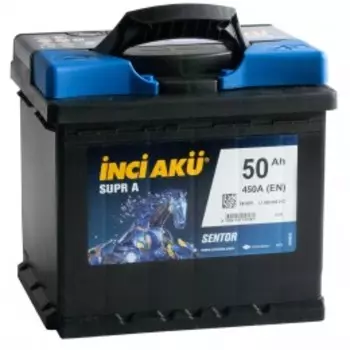 INCI AKU Supr A 50R 450А Обратная полярность 50 Ач (207x175x190)