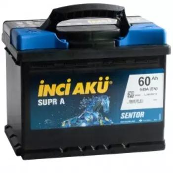 Supr A 60L 540А Прямая полярность 60 Ач (242x175x190)