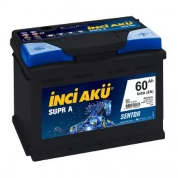 Supr A 60RS (низкий) 540А Обратная полярность 60 Ач (242x175x175)