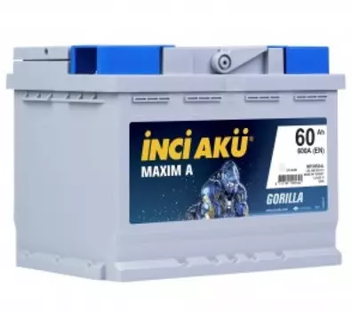 Maxim A 60LS (низкий) 600А Прямая полярность 60 Ач (242x175x175)