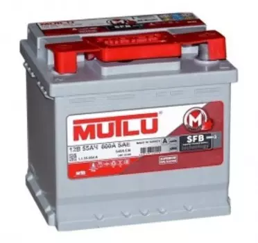 Mega Calcium 55R 540А Обратная полярность 55 Ач (207x175x190)