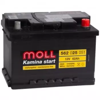MOLL Kamina Start 62RS (низкий) 510А Обратная полярность 62 Ач (242x175x175)