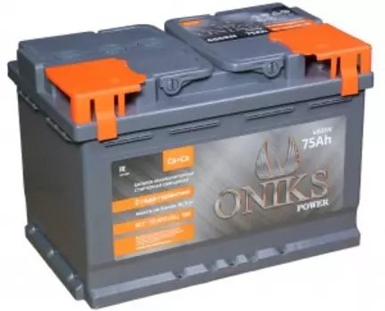 ONIKS 75R 700А Обратная полярность 75 Ач (278x175x190)