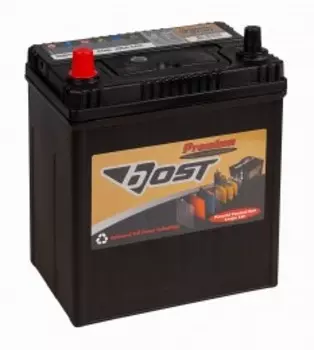 PREMIUM 44L (50B19R) 390А Прямая полярность 44 Ач (187x127x220)