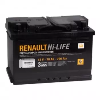 RENAULT 70R 720А Обратная полярность 70 Ач (278x175x190)