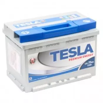 TESLA PREMIUM ENERGY 75L 720А Прямая полярность 75 Ач (278x175x190)