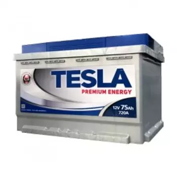 TESLA PREMIUM ENERGY 75R 720А Обратная полярность 75 Ач (278x175x190)