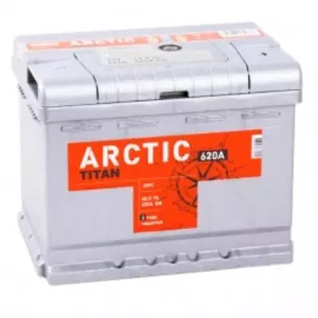 TITAN ARCTIC 60R 620А Обратная полярность 60 Ач (242x175x190)