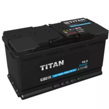 TITAN Classic 90R 720А Обратная полярность 90 Ач (353x175x190)