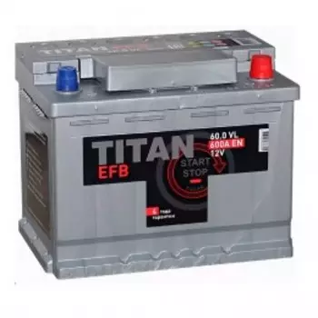 TITAN EFB 60R 600А Обратная полярность 60 Ач (242x175x190)