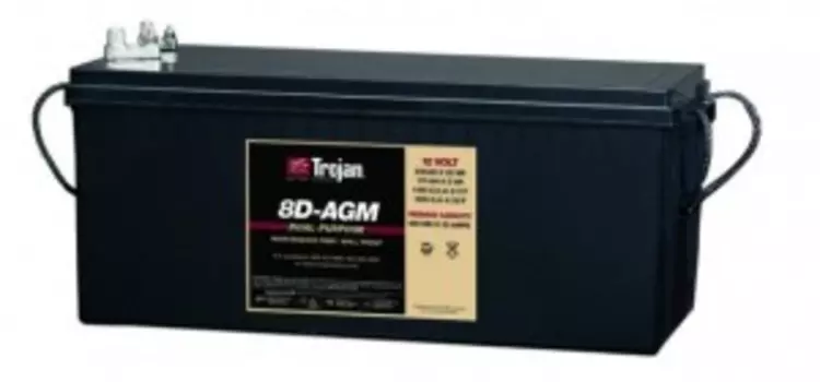 TROJAN 8D-AGM 12V 230A универсальная полярность 230 Ач (521x269x233)
