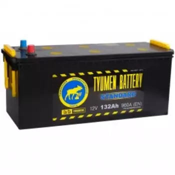 Тюмень Standard 132 рус960А Прямая полярность 132 Ач (514x189x230)