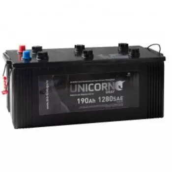 UNICORN GREY 190 euro 1200А Обратная полярность 190 Ач (513x223x217)