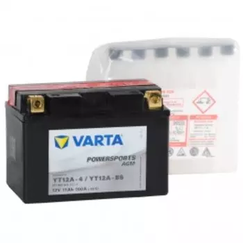 VARTA Powersports AGM YT12A-BS 160А Прямая полярность 11 Ач (150x88x105)