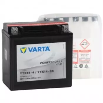 VARTA Powersports AGM YTX14-BS 200А Прямая полярность 12 Ач (152x88x147)