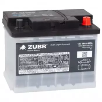 ZUBR ORIGINAL EQUIPMENT 66R 660А обратная полярность 66 Ач (242x175x190)