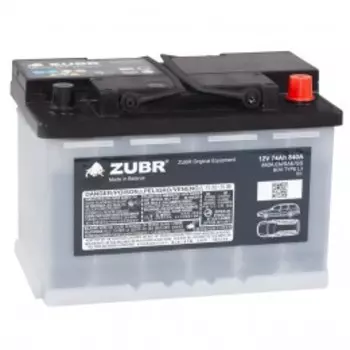 ZUBR ORIGINAL EQUIPMENT 74R 840А обратная полярность 74 Ач (278x175x190)